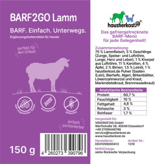 BARF2GO Komfort Plus Taler Kennenlernpaket, 3 x 150 g - Image 8